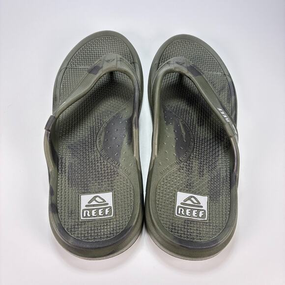Reef Oasis Slide Olive Marble Camo Lightweight Comfort Slip On Men's Size 10 - Picture 6 of 8